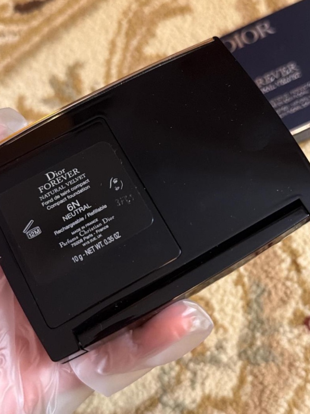 Dior Forever Natural Velvet Pressed Powder - Beige Compact 6N - Picture 2 of 2